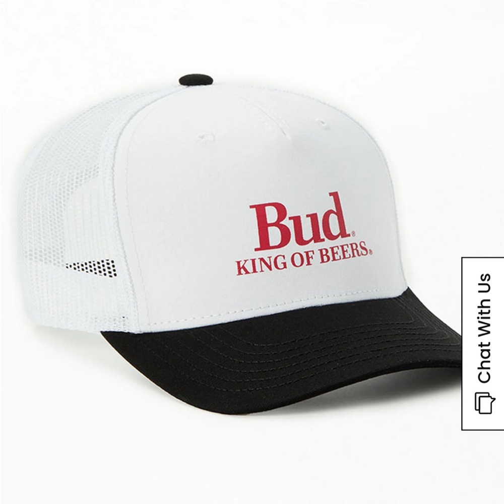 Bud King of Beers Budweiser trucker hat from pac sun